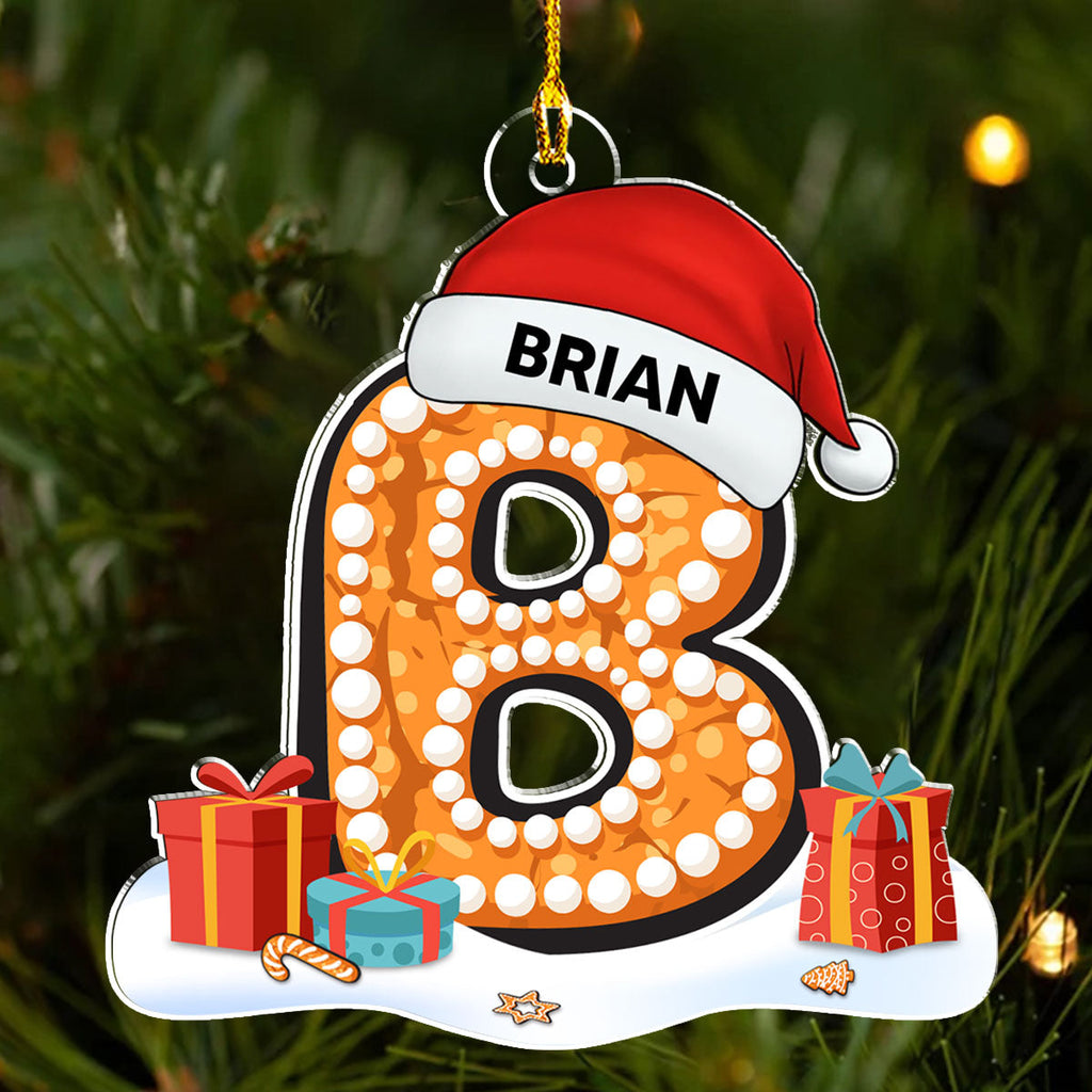 Custom Family Ornament, Christmas Gift for Family Members •  Name And Letter - Personalized Acrylic Ornament