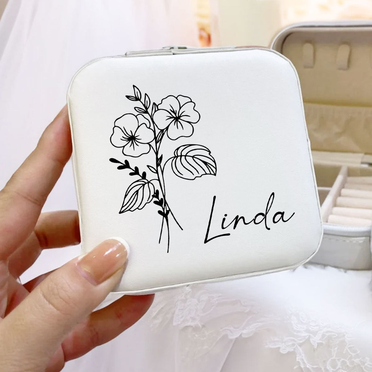 Best Friends Bloom Together - Personalized Jewelry Box