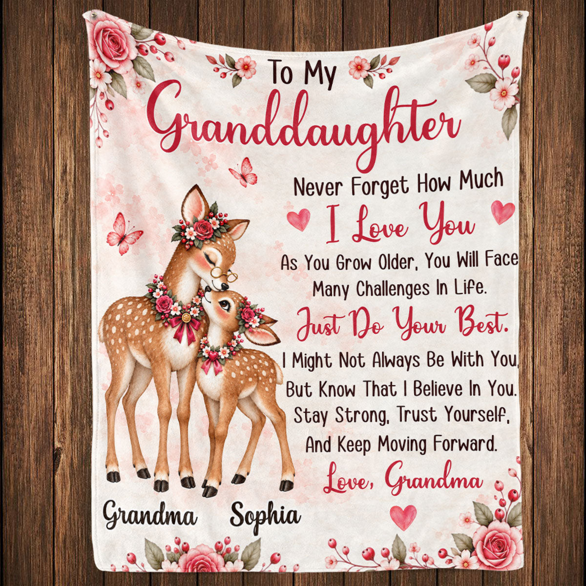 Just Do Your Best - Personalized Fleece Blanket