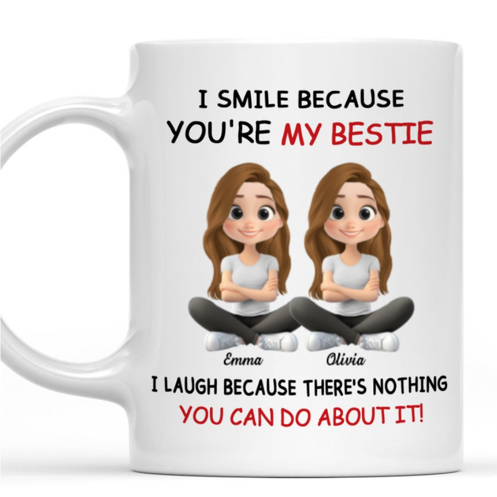 Custom Best Friend, Christmas & Birthday Friendship Keepsake Gift • My Best Besties Ever - Personalized Coffee Mug