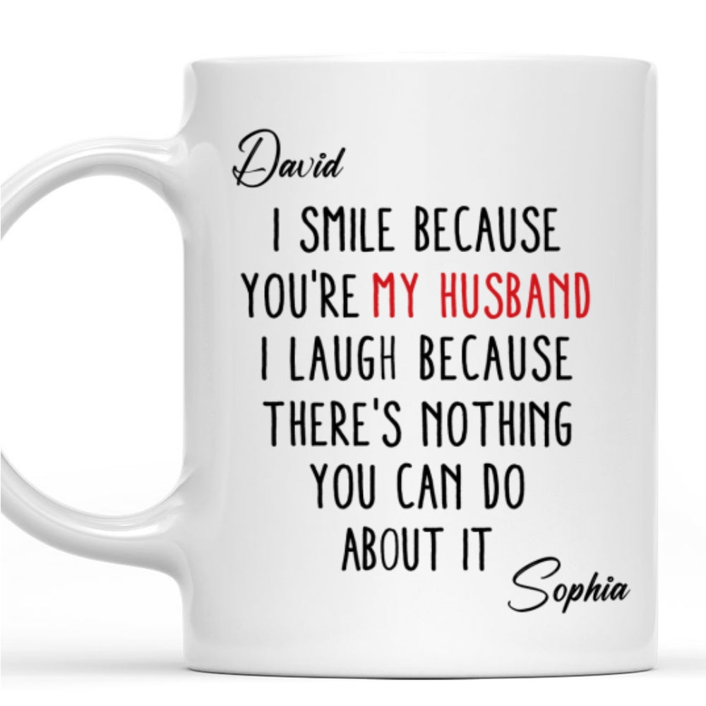 Custom Anniversary Keepsake Gifts For Couple • Dear My Husband - Personalized Coffee Mug