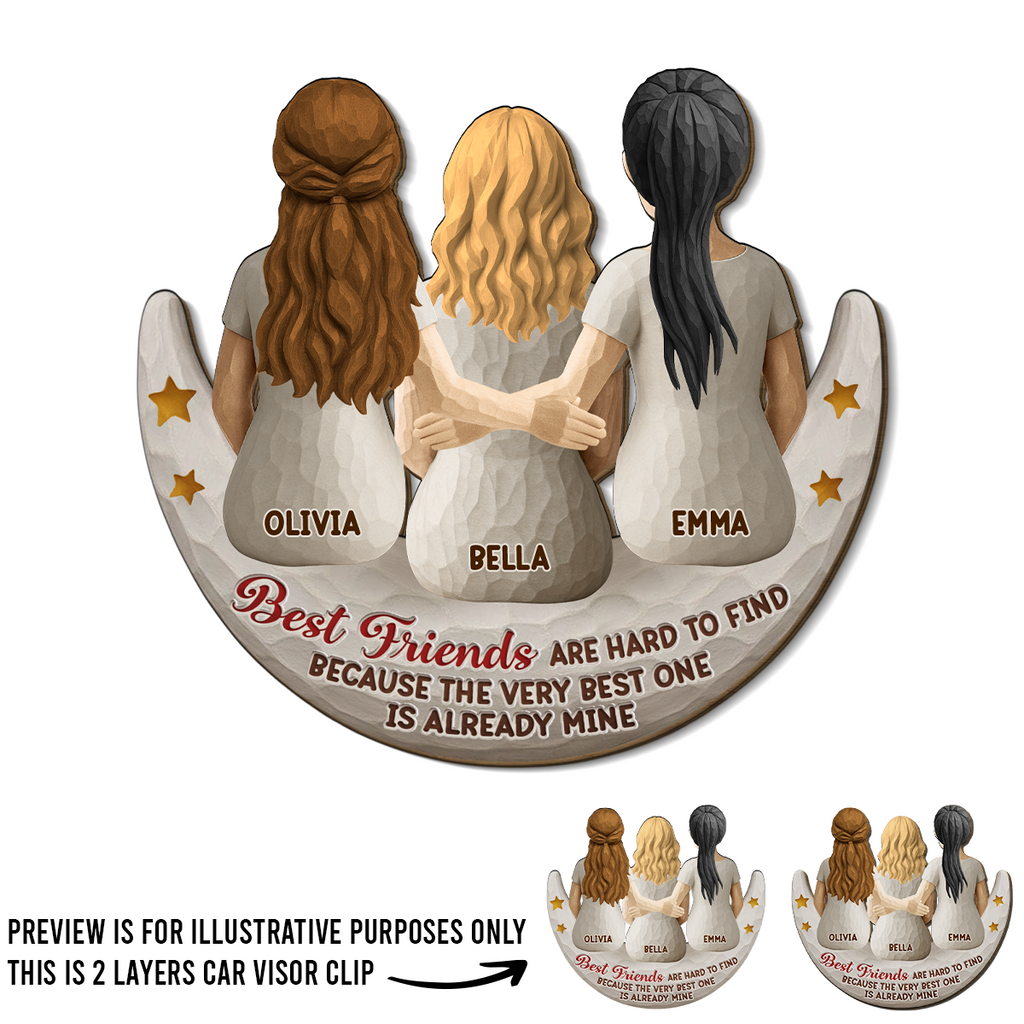 Sister I Got To Choose - Personalized Car Visor Clip