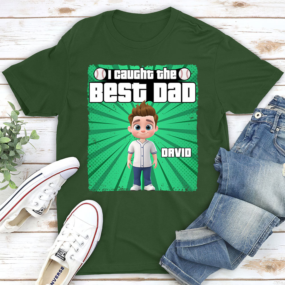 Custom Father's Day Gift For Son • Daddy Baseball Buddy - Personalized Shirt