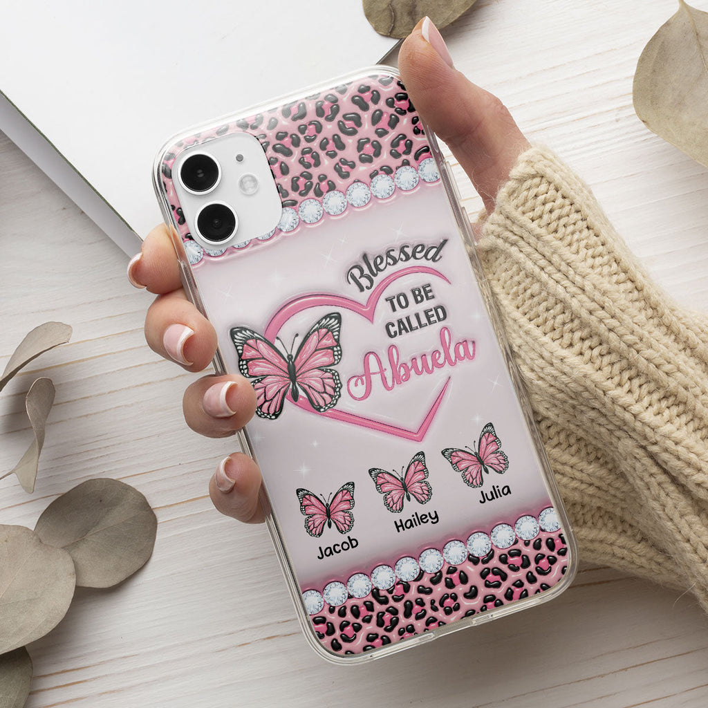 Blessed To Be Called Nana - Personalized 3D Inflated Effect Phone Case