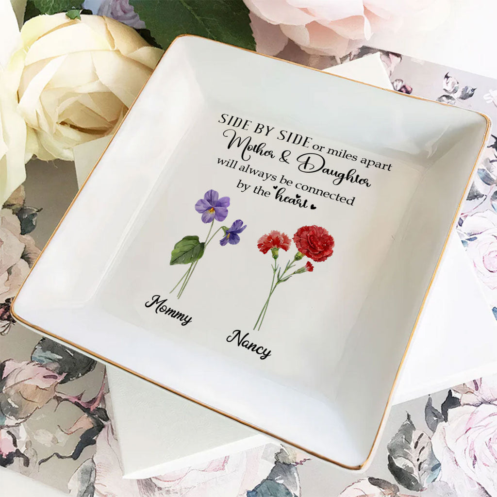 Custom Daughter Trinket Dish, Meaningful Birthday Gift For Her • Linked Together - Personalized Jewelry Dish