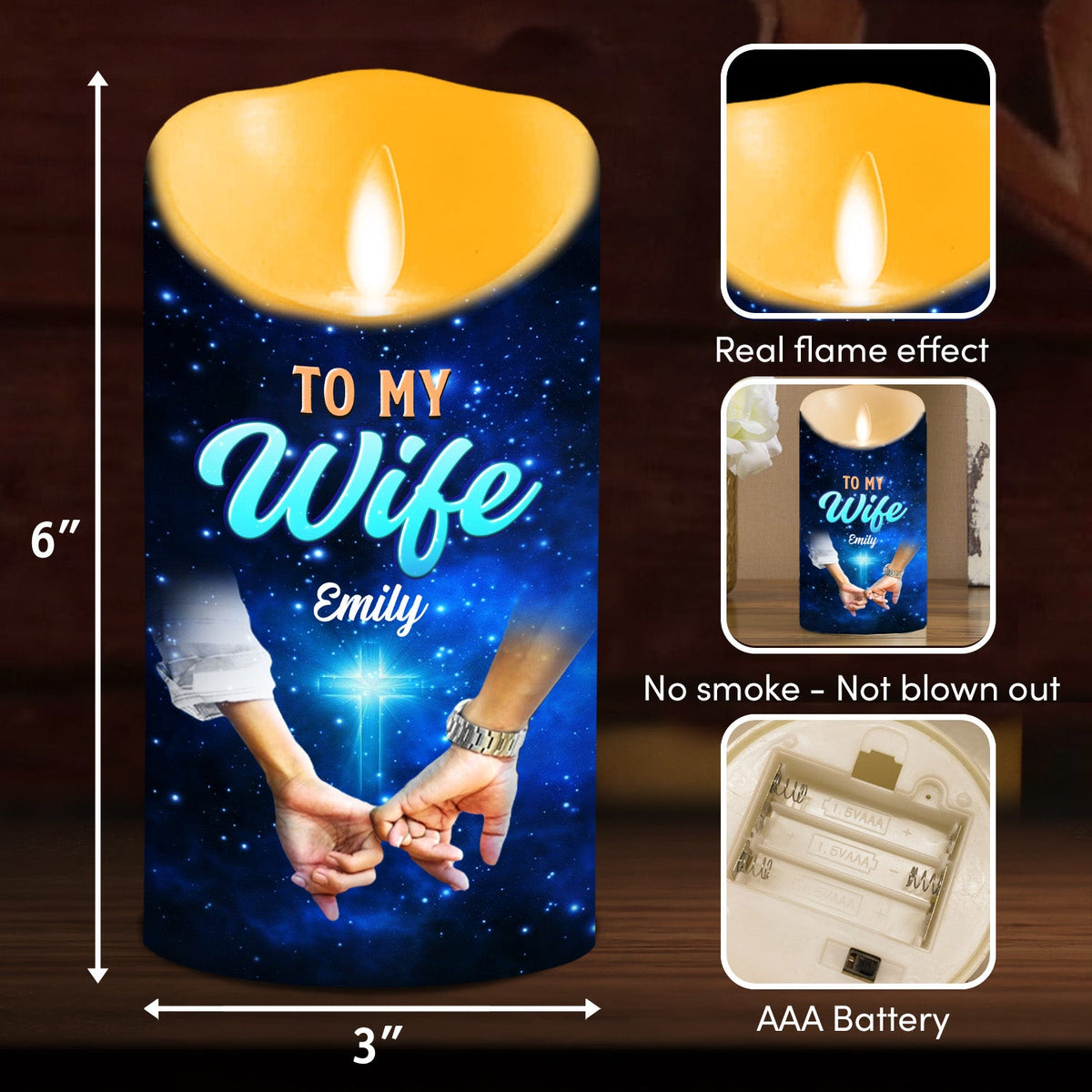 Once Upon A Time - Personalized LED Candle