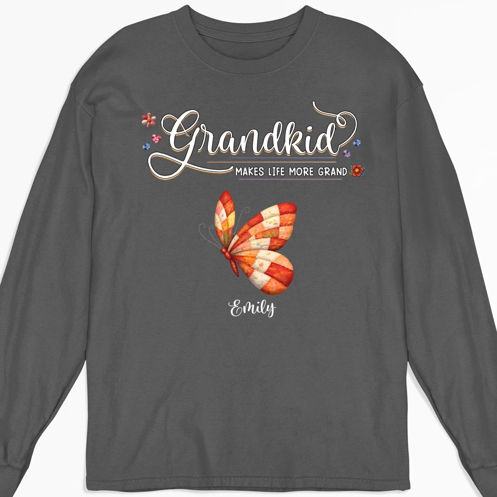 Custom Mother's Day Gift for Mom & Grandma • Grandma Butterflies - Personalized Shirt
