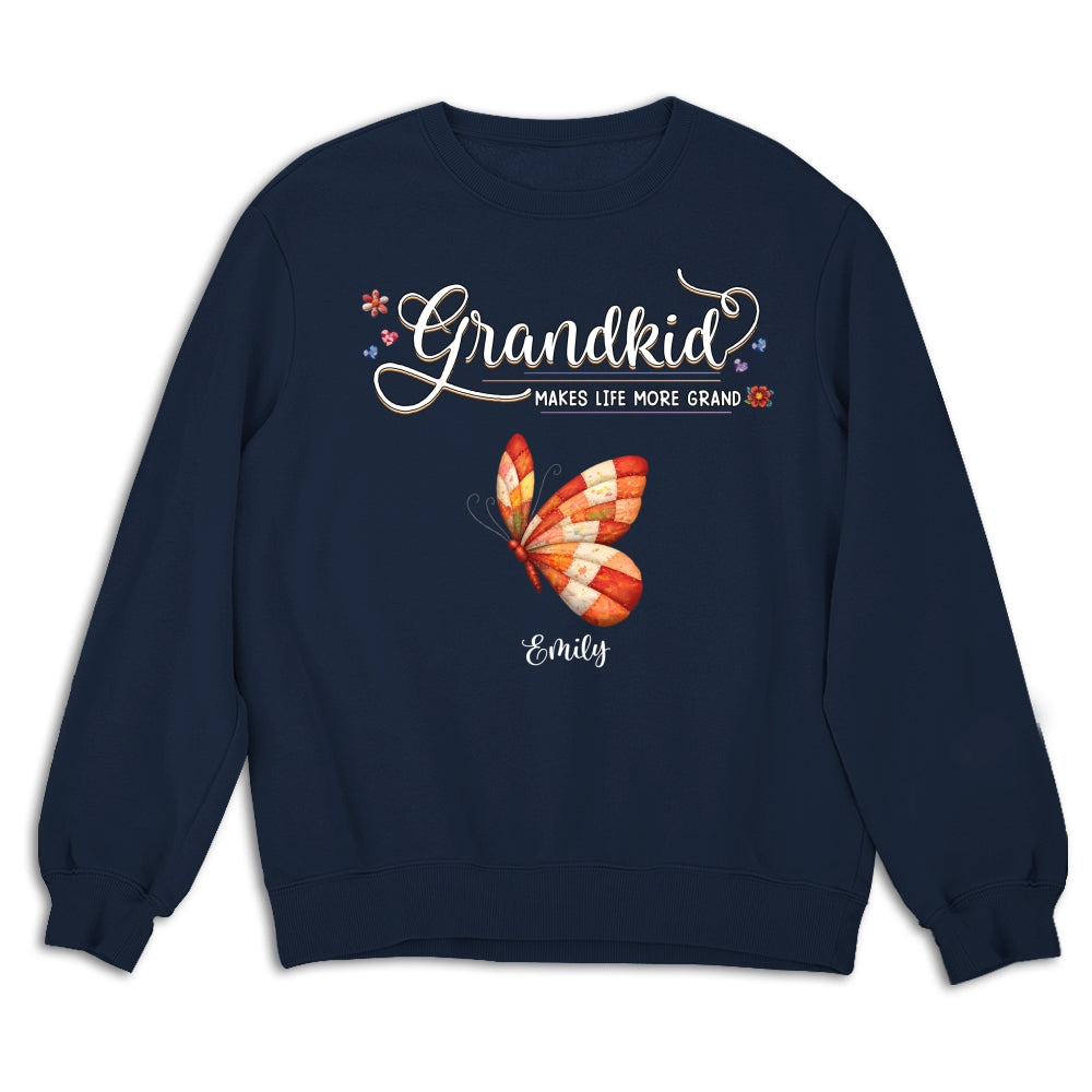 Custom Mother's Day Gift for Mom & Grandma • Grandma Butterflies - Personalized Shirt