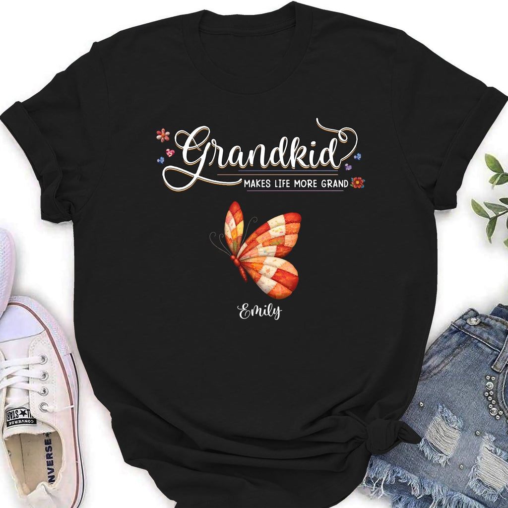 Custom Mother's Day Gift for Mom & Grandma • Grandma Butterflies - Personalized Shirt