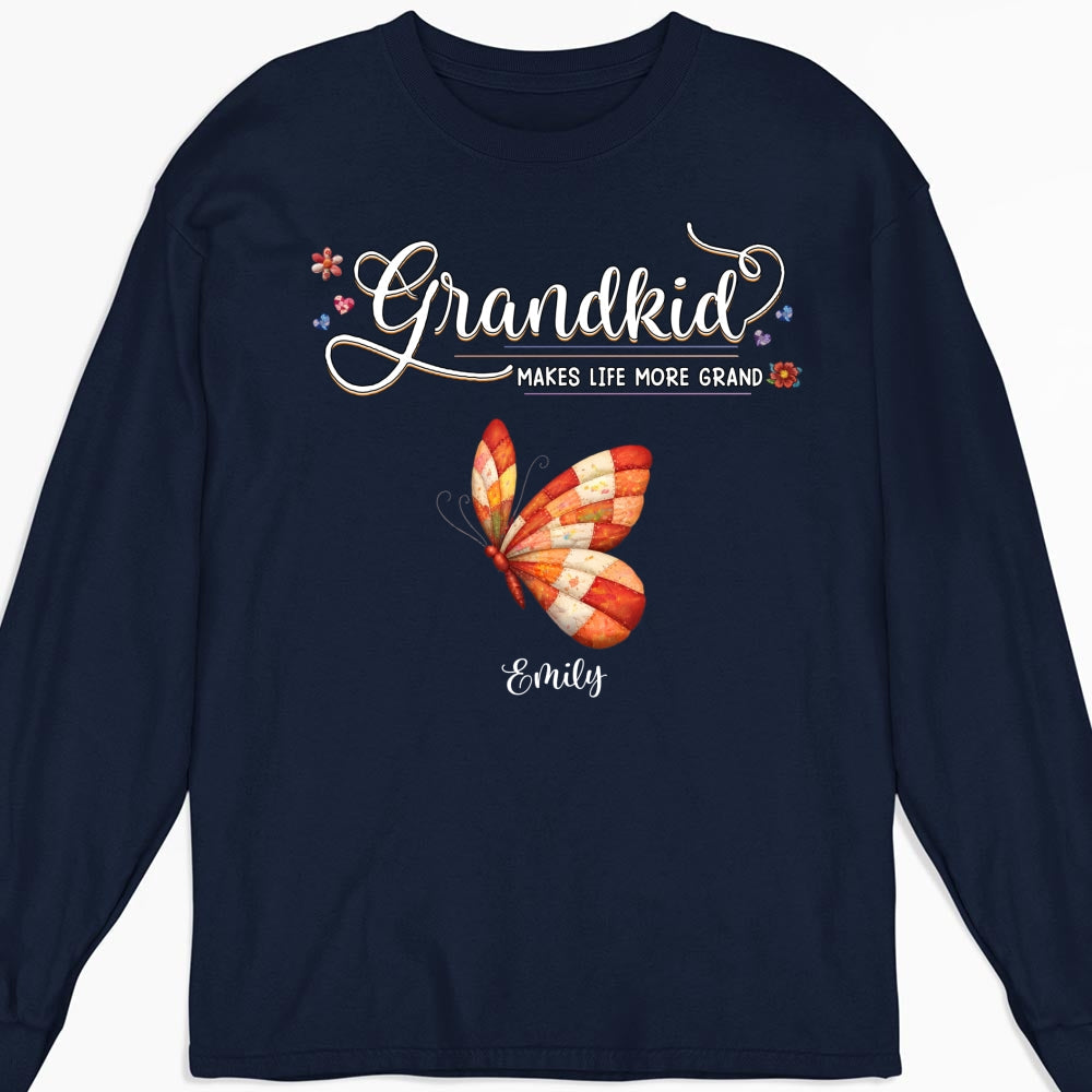 Custom Mother's Day Gift for Mom & Grandma • Grandma Butterflies - Personalized Shirt