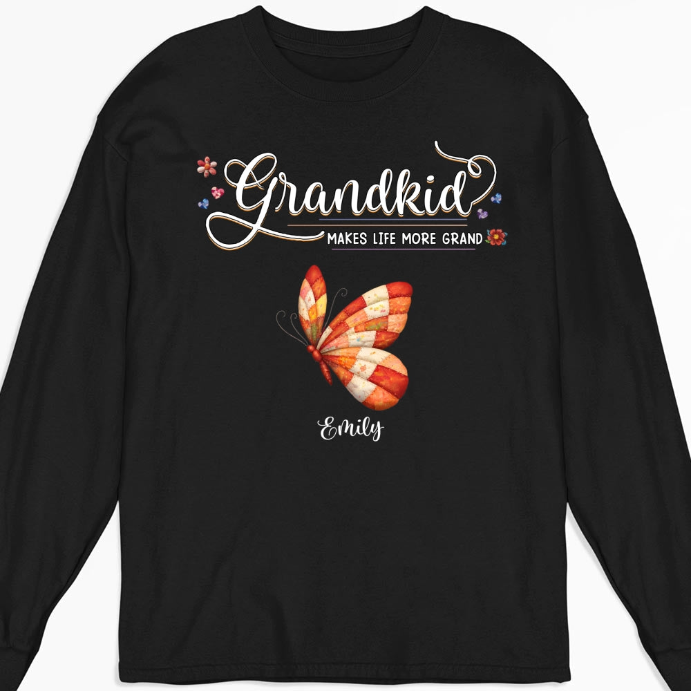 Custom Mother's Day Gift for Mom & Grandma • Grandma Butterflies - Personalized Shirt