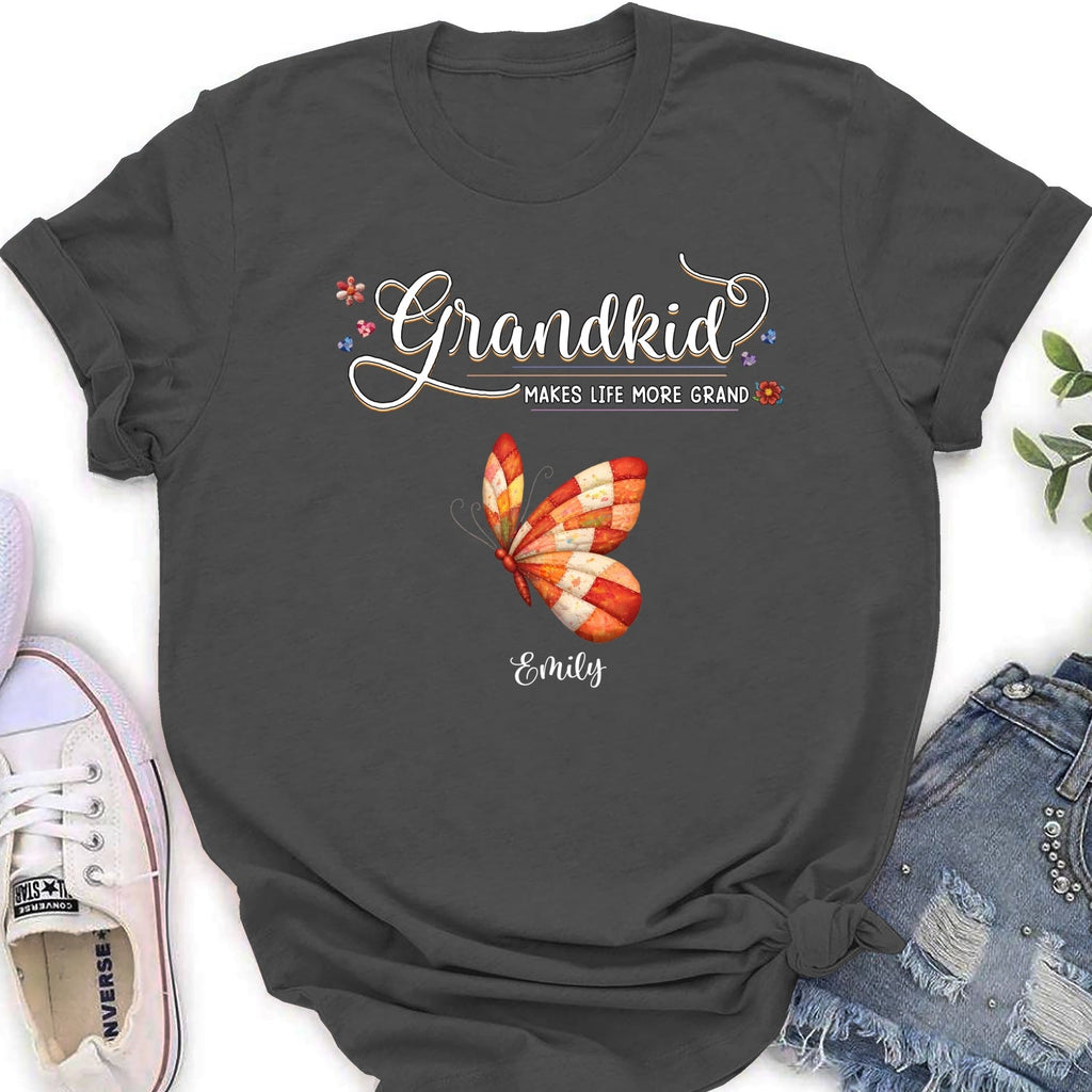 Custom Mother's Day Gift for Mom & Grandma • Grandma Butterflies - Personalized Shirt