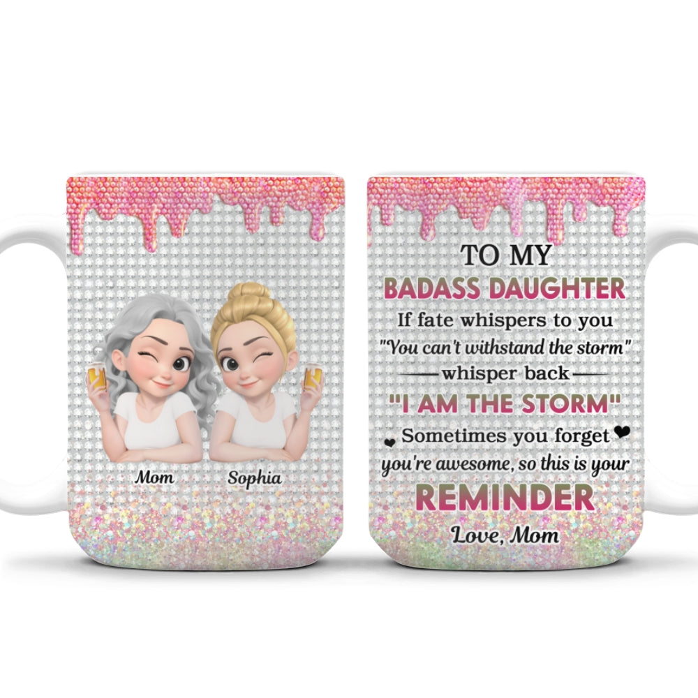 Custom Christmas & Birthday Gift for Daughter • Granddaughter Who Breaks Barriers - Personalized Coffee Mug