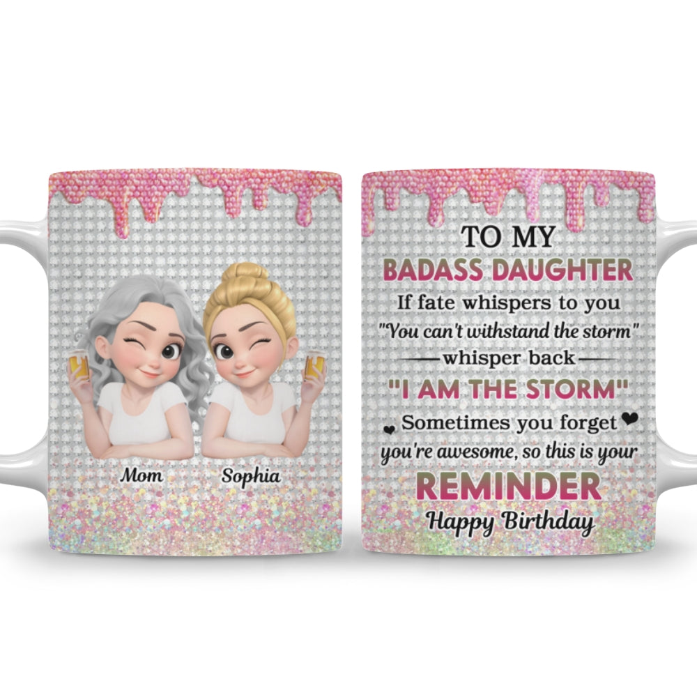 Custom Christmas & Birthday Gift for Daughter • Granddaughter Who Breaks Barriers - Personalized Coffee Mug