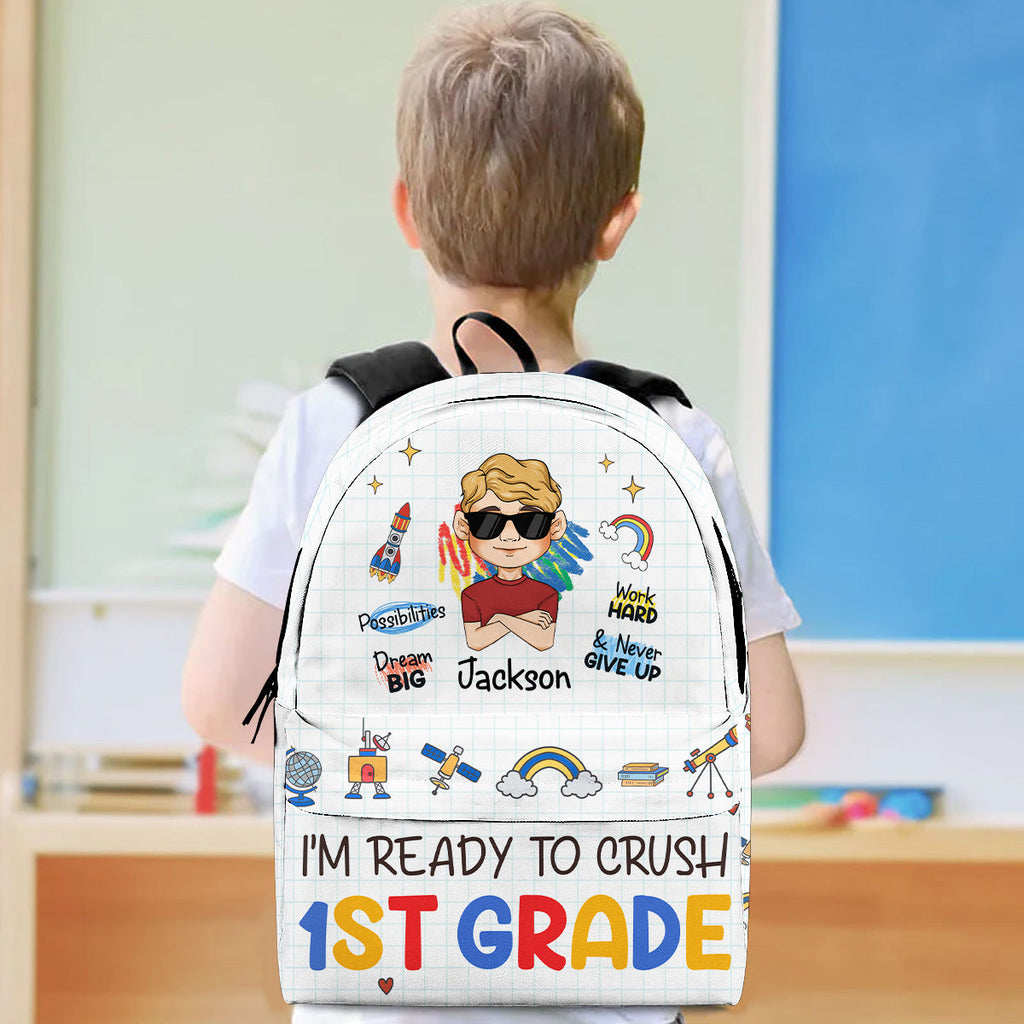 Ready To Crush School - Personalized Backpack