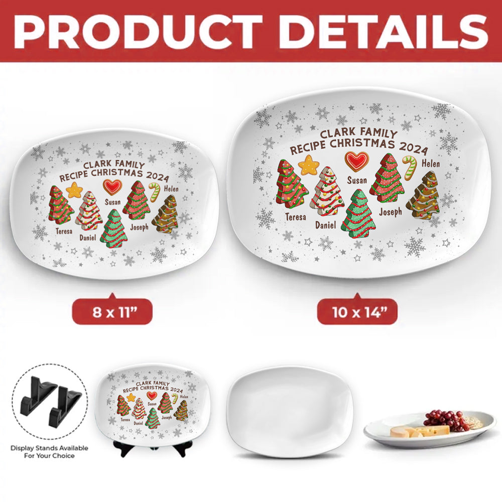 Recipe For Christmas 2024 - Personalized Platter