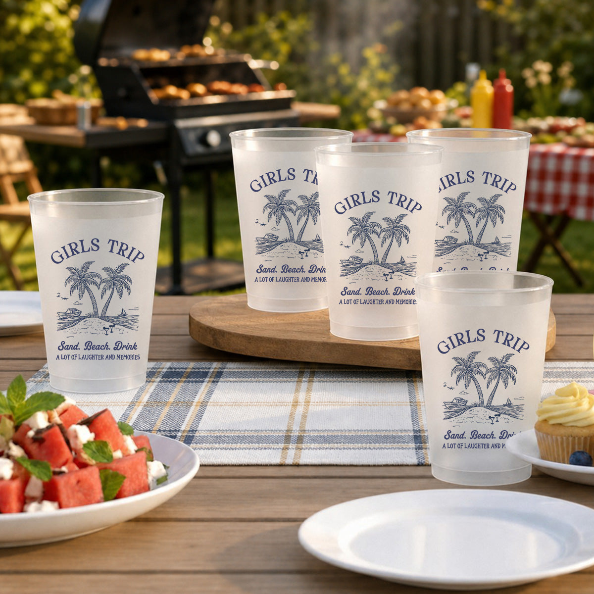 Friends Trip - Personalized Frosted Cup