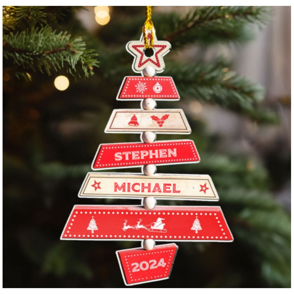 Custom Family Ornament, Christmas Gift for Family Members •  Family Tree - Personalized Acrylic Ornament