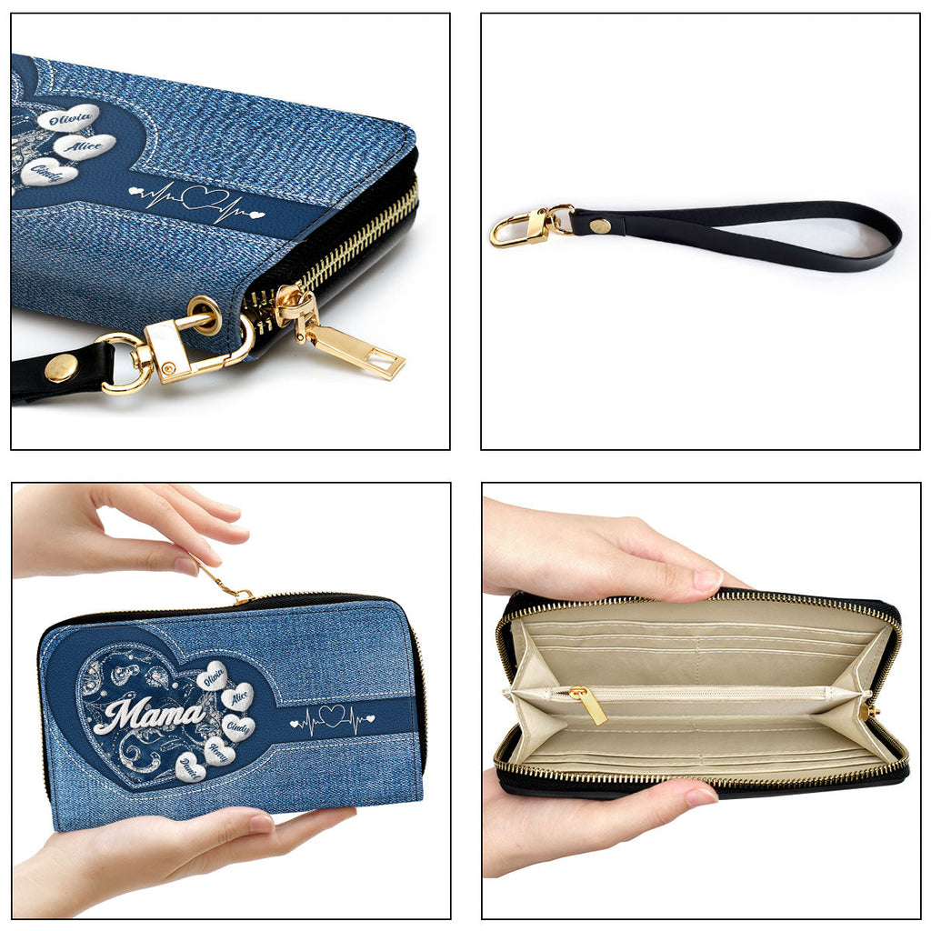 Grandma Fluffy Style - Personalized Leather Wallet