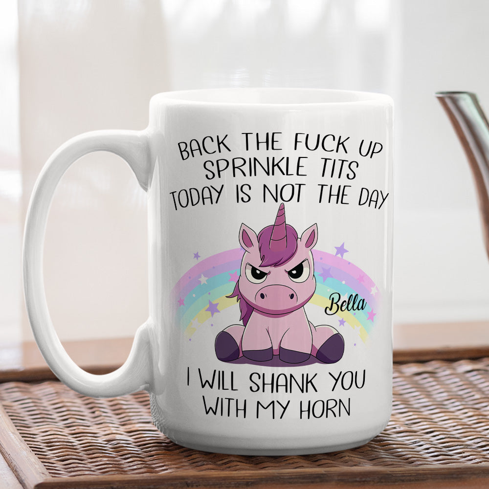 Custom Coworker, Christmas & Birthday Team Appreciation Gift • Today Is Not The Day - Personalized Coffee Mug