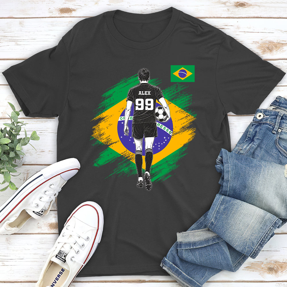 Custom Christmas & Birthday Keepsake Gift • Football Warrior - Personalized Shirt