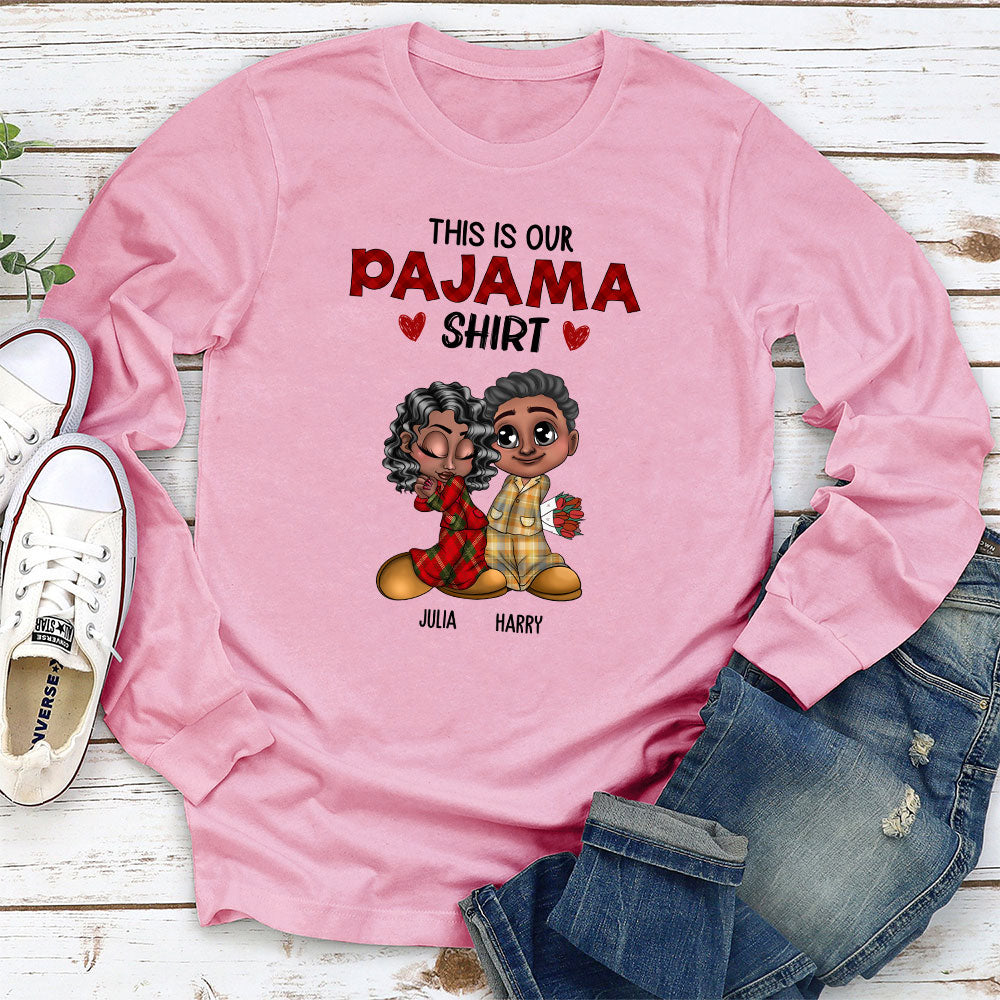 Custom Anniversary Keepsake Gifts For Couple • Our Pajama Shirt - Personalized Shirt