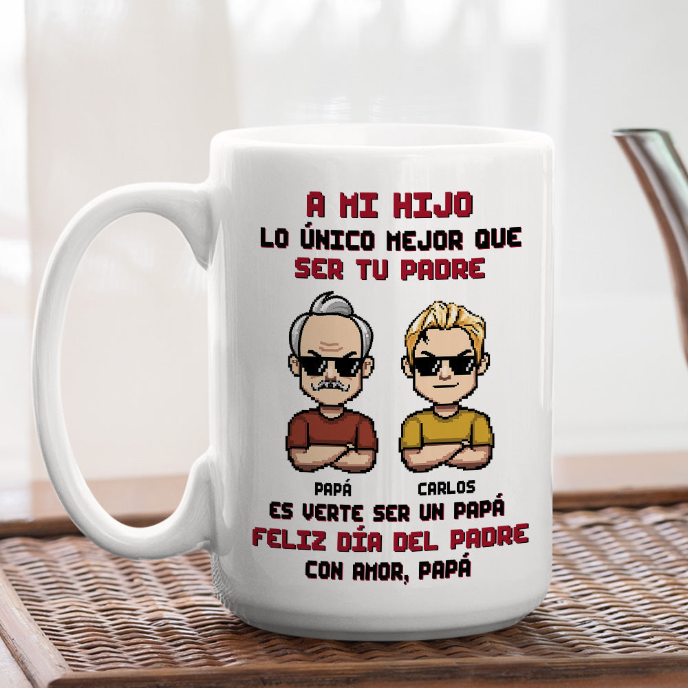Custom Father's Day Gift For Son • Eres Mi Orgullo Más Grande  - Taza Personalizada de Café