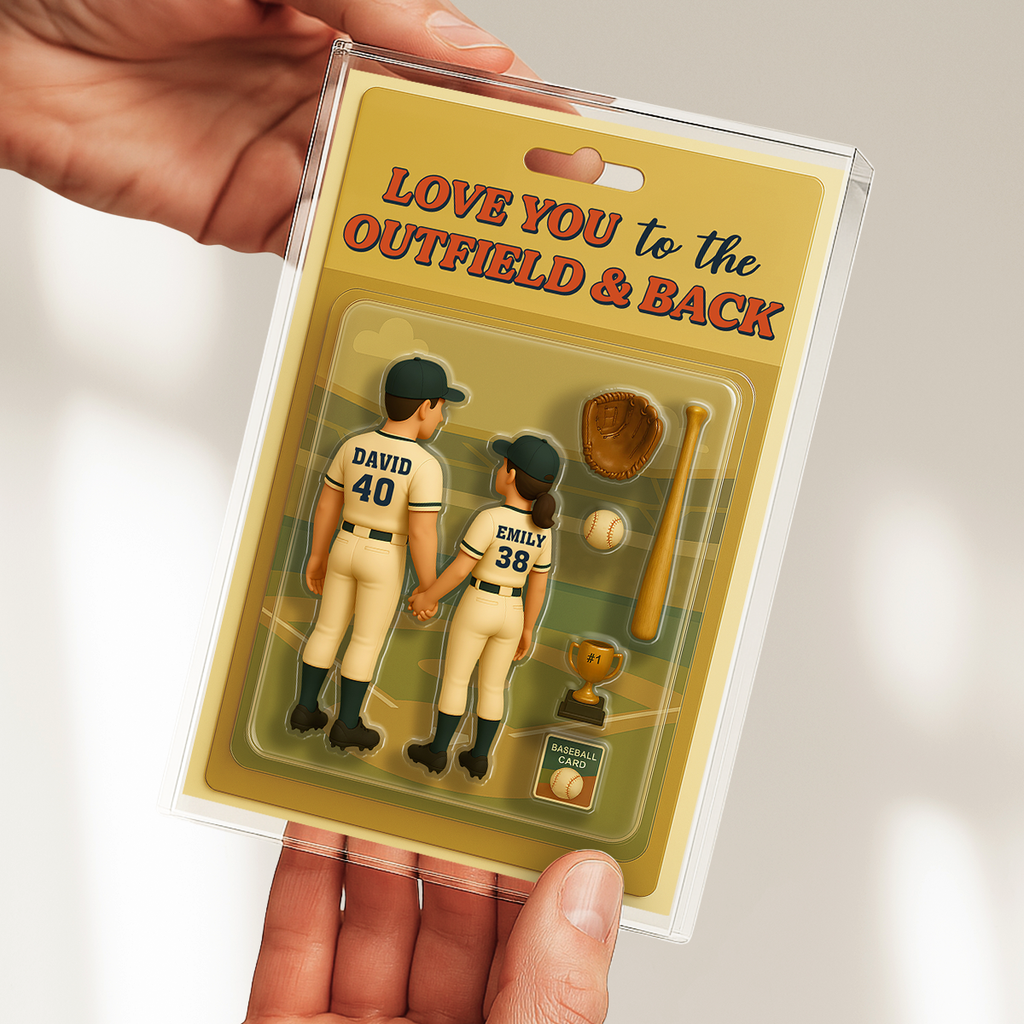 Custom Couple's Decor, Anniversary & Wedding Gift • Baseball Couple - Personalized Acrylic Plaque