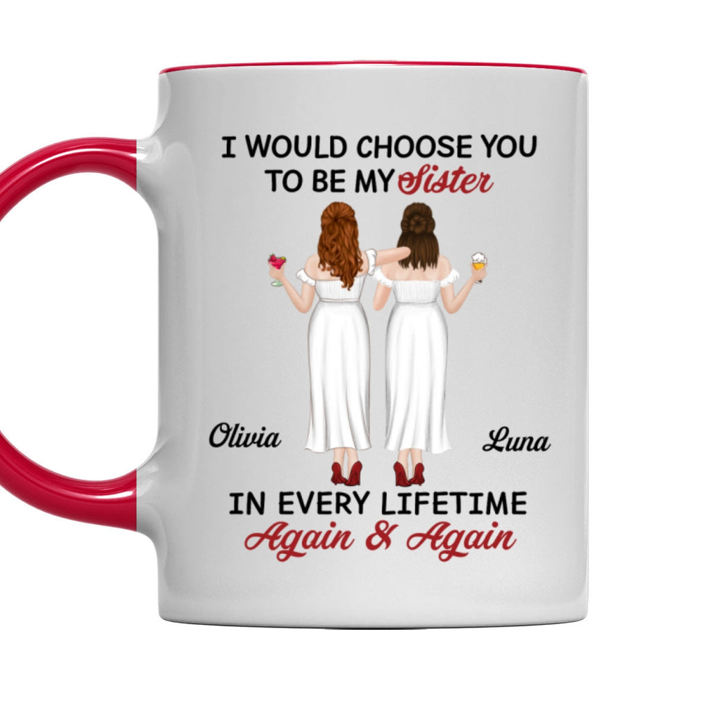 Custom Christmas & Birthday Gift for Brother & Sister • True Friends Always - Personalized Accent Mug