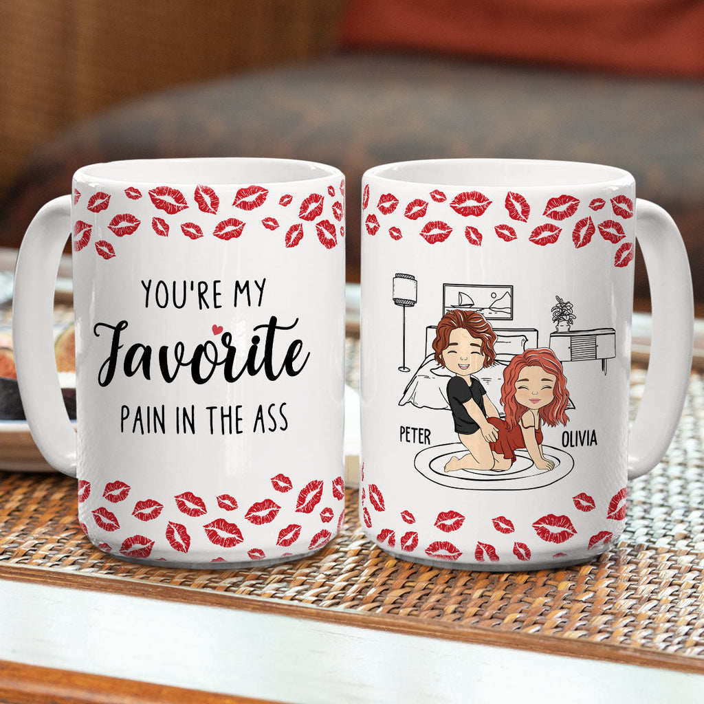 Custom Anniversary Keepsake Gifts For Couple • My Favourite Pain Husband - Personalized Mug