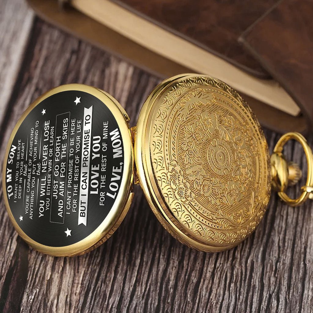 Love You For The Rest Of Mine - Personalized Print Pocket Watch