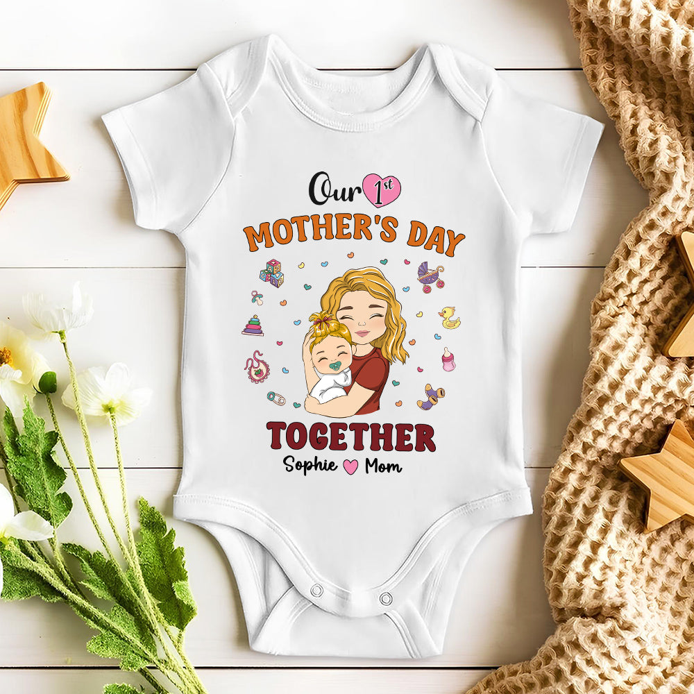 1st Mothers Day Together - Personalized Onesie