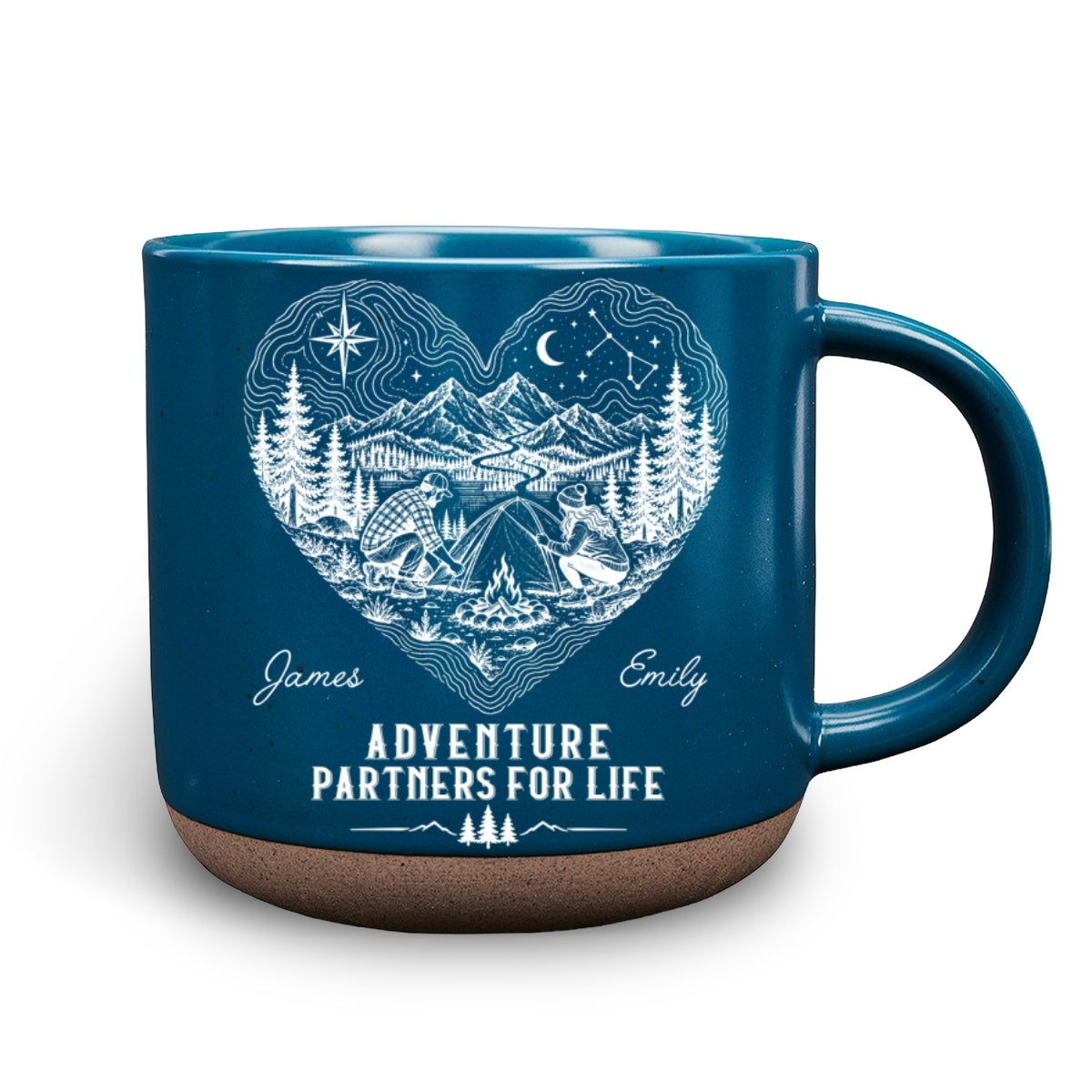 Custom Anniversary Keepsake Gifts For Couple • Our Story Is One Big Adventure - Personalized Pottery Mug