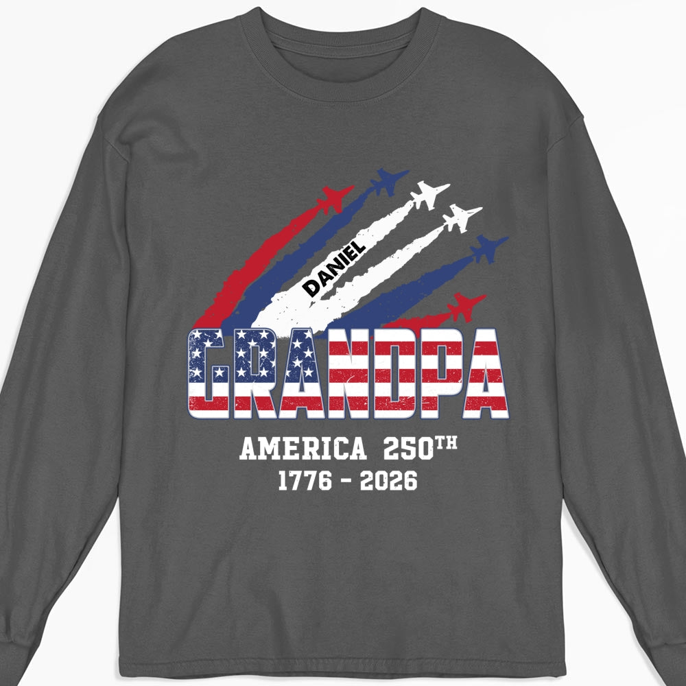 Custom Father's Day, Special Gift for Dad & Grandpa • Freedom For America - Personalized Shirt