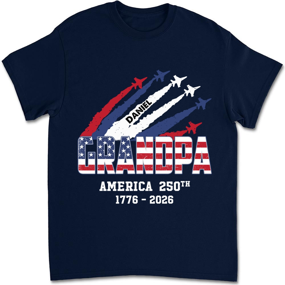 Custom Father's Day, Special Gift for Dad & Grandpa • Freedom For America - Personalized Shirt