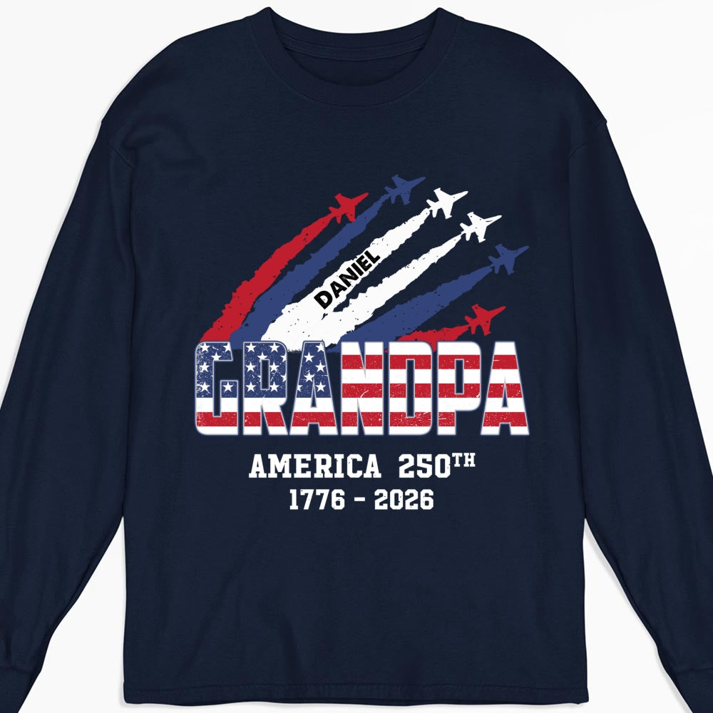 Custom Father's Day, Special Gift for Dad & Grandpa • Freedom For America - Personalized Shirt