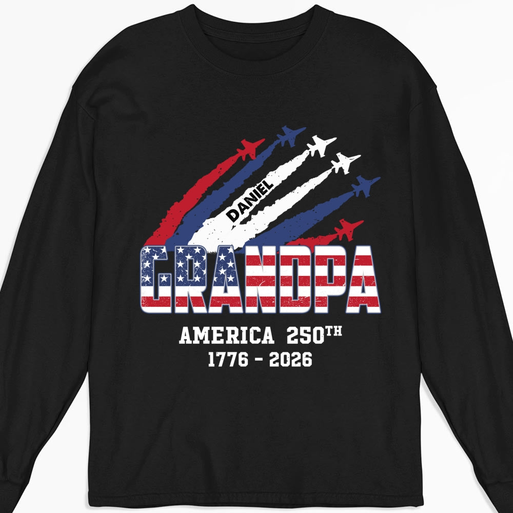 Custom Father's Day, Special Gift for Dad & Grandpa • Freedom For America - Personalized Shirt