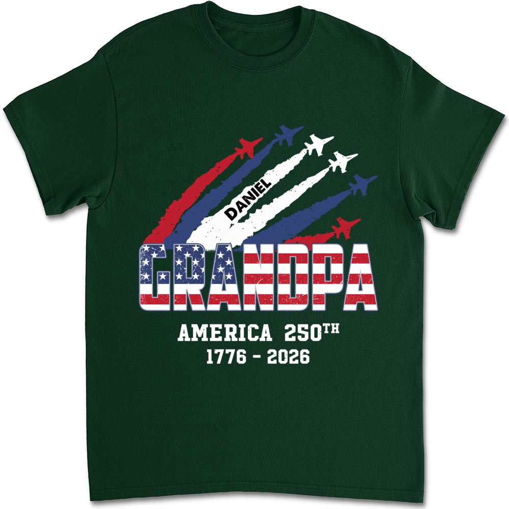 Custom Father's Day, Special Gift for Dad & Grandpa • Freedom For America - Personalized Shirt