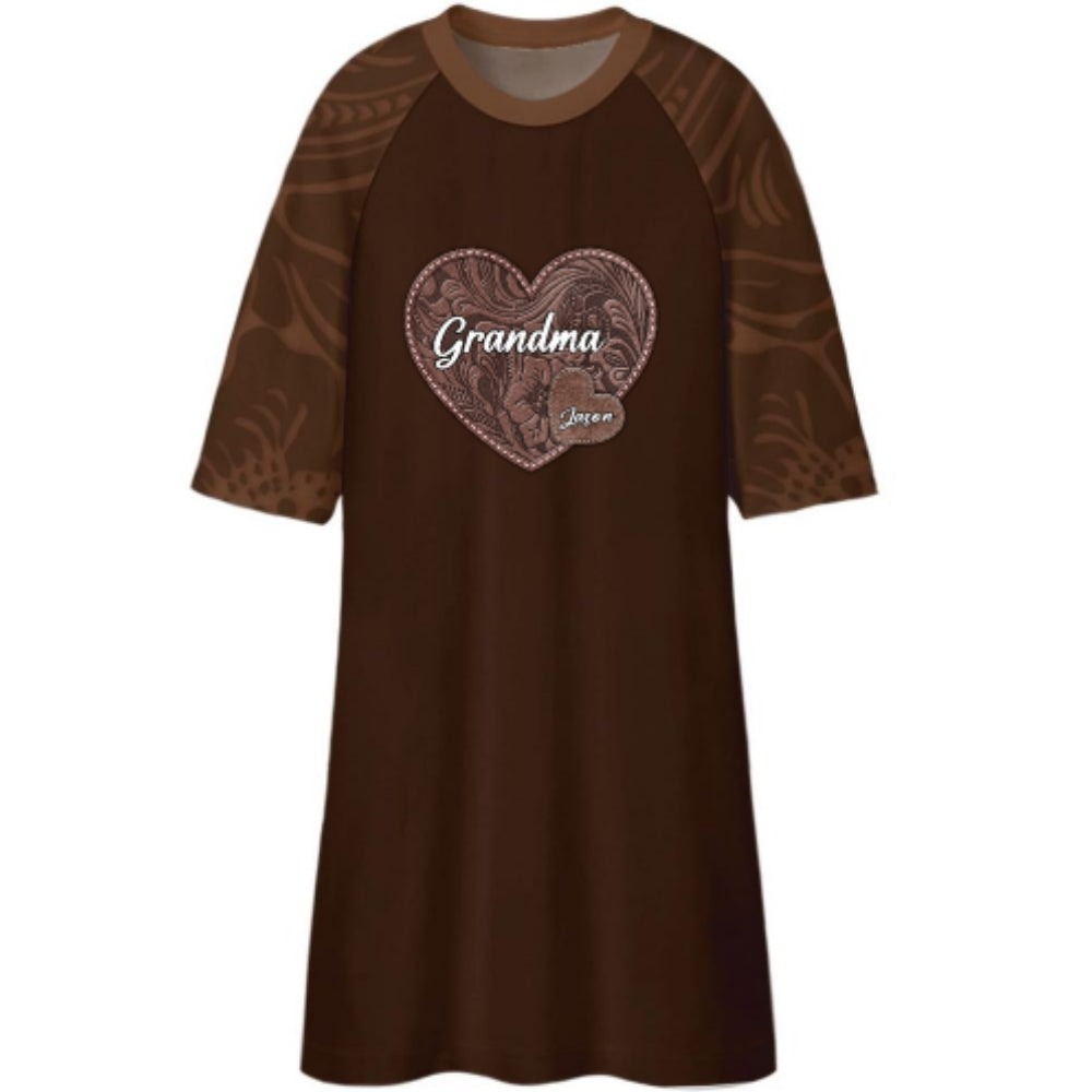 Grandkids Make Life More Grand - Personalized 3/4 Sleeve Dress