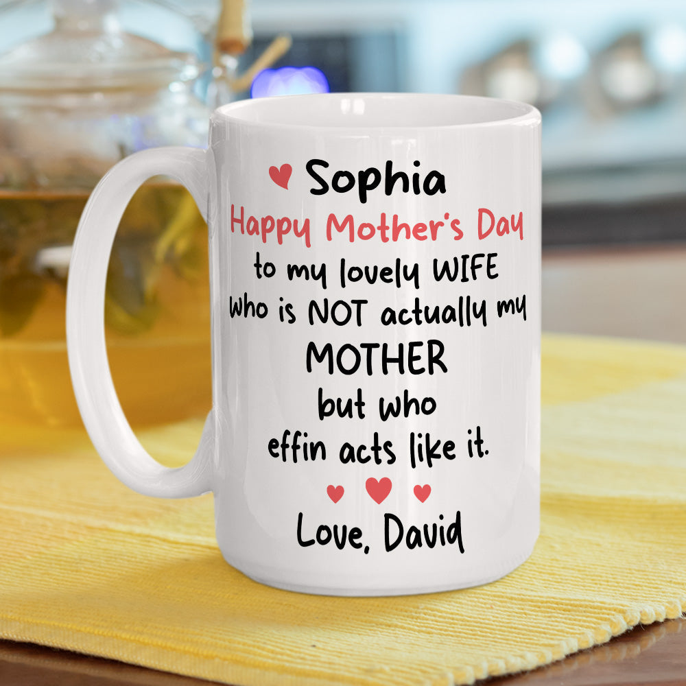 Custom Anniversary Keepsake Gifts For Couple • To My Lovely Wife - Personalized Coffee Mug