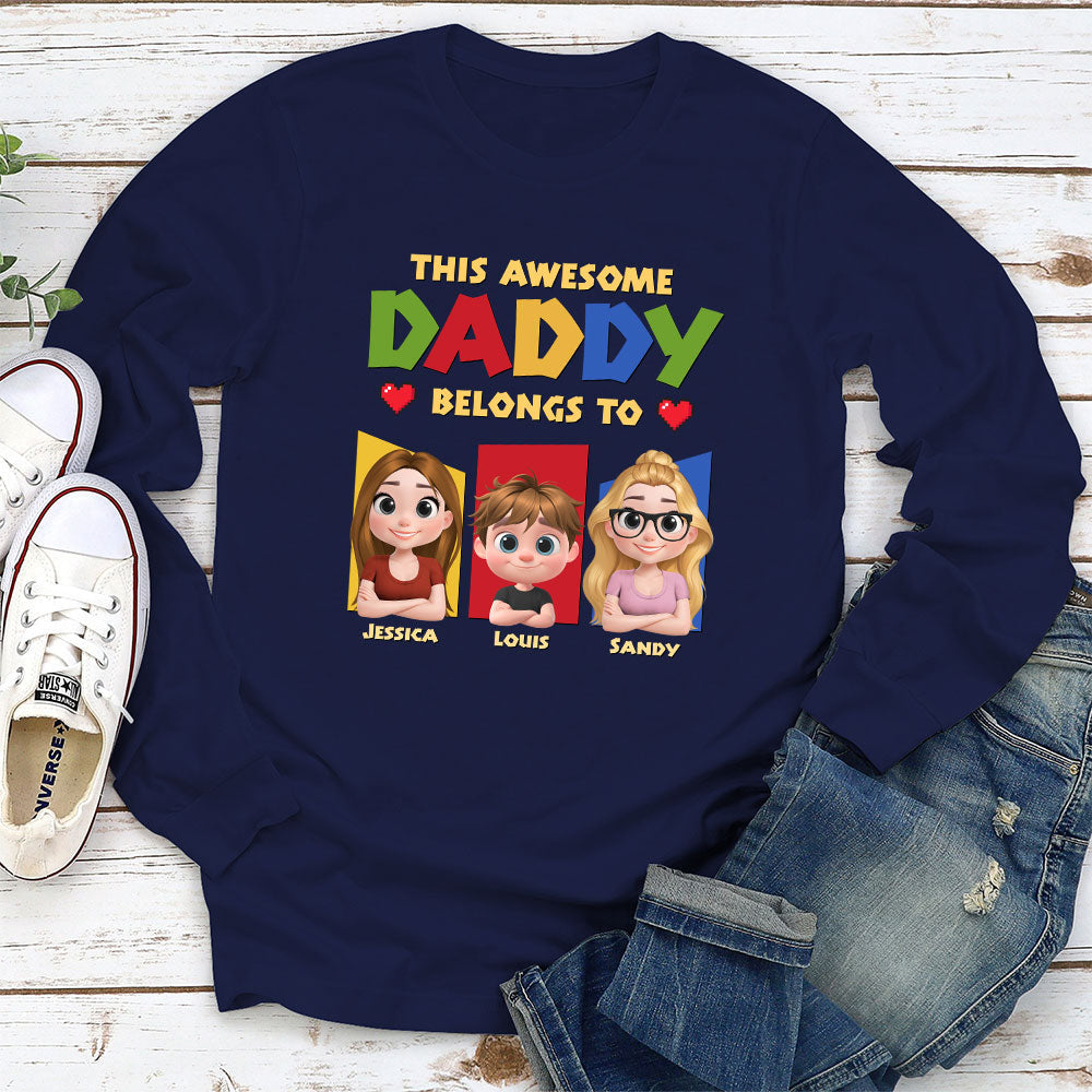 Custom Father's Day, Special Gift for Dad & Grandpa • Daddy Is The Best - Personalized Shirt