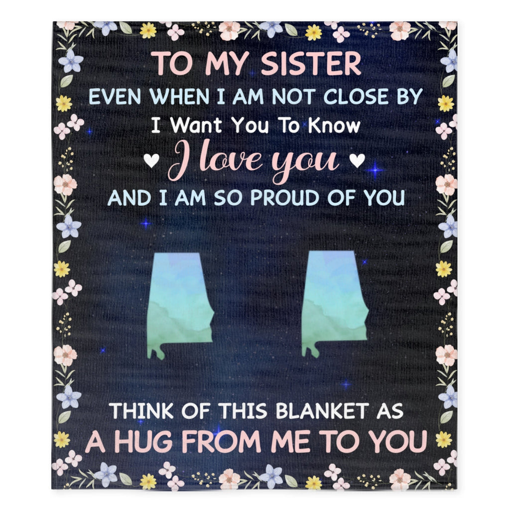 A Hug From Me To You - Personalized Fleece Blanket