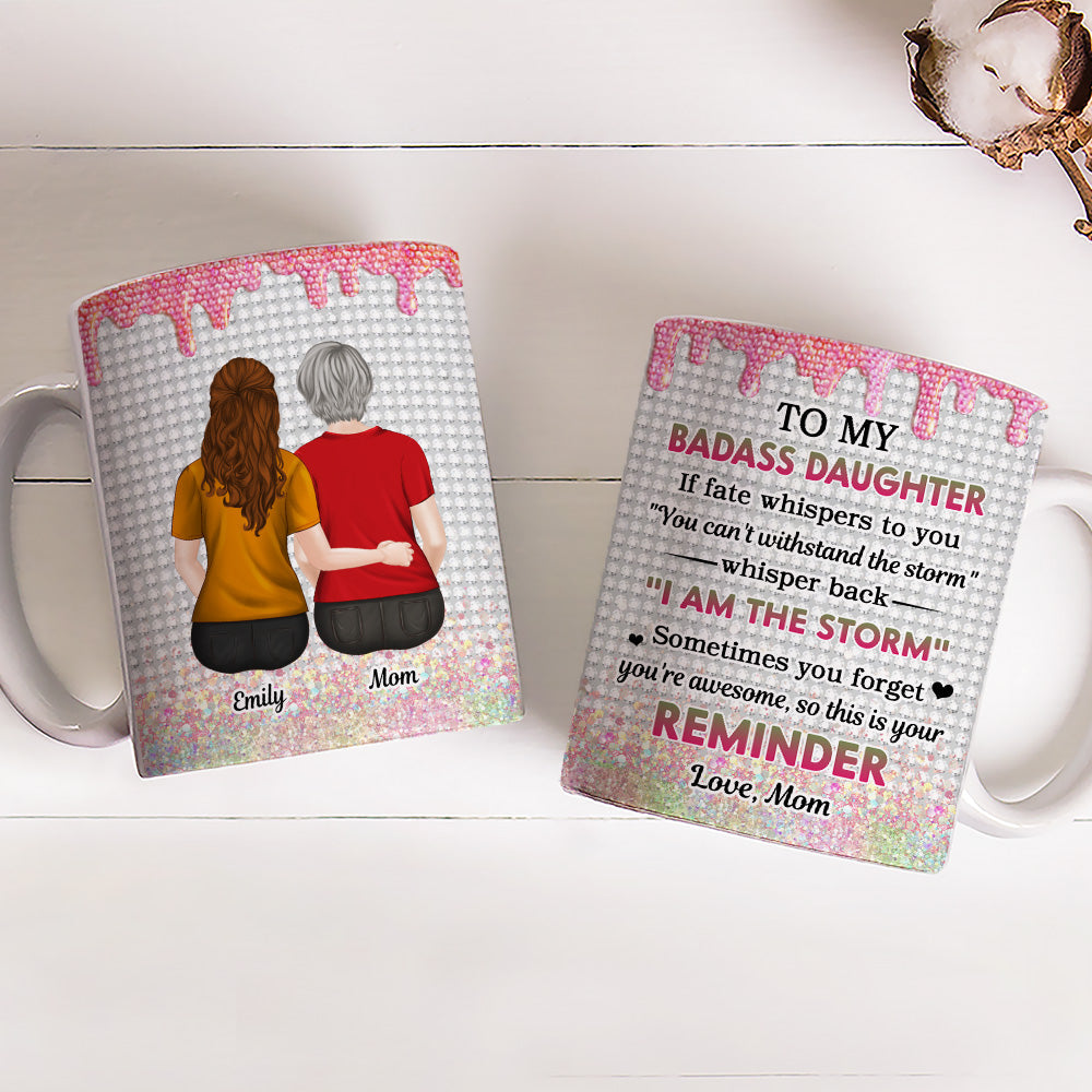 Custom Christmas & Birthday Gift for Daughter • Warrior Granddaughter - Personalized Coffee Mug