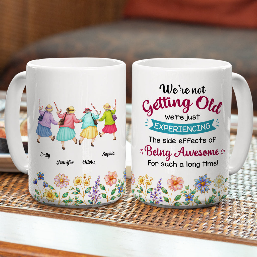 Custom Best Friend, Christmas & Birthday Friendship Keepsake Gift • Friendship Gets Better With Age - Personalized Coffee Mug