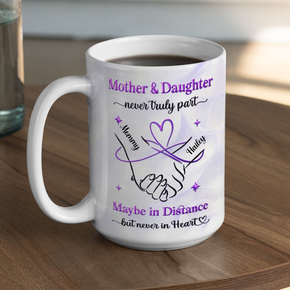 Custom Mother's Day Gift for Mom & Grandma • Mother And Daughter - Personalized 3D Inflated Effect Mug