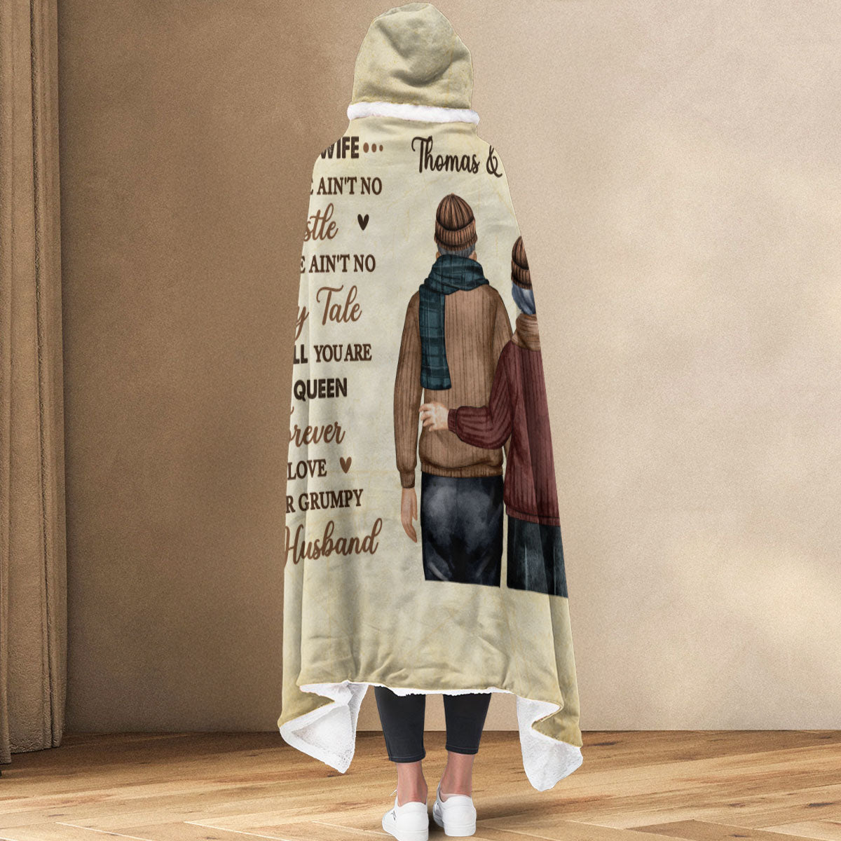 Your Husband - Personalized Hooded Blanket