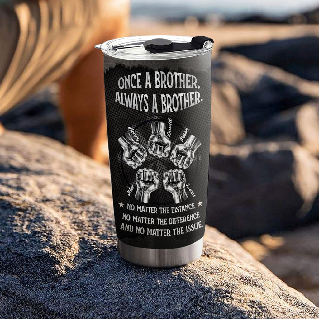 Custom Christmas Birthday Gifts For Brother • Always My Brother - Personalized Tumbler