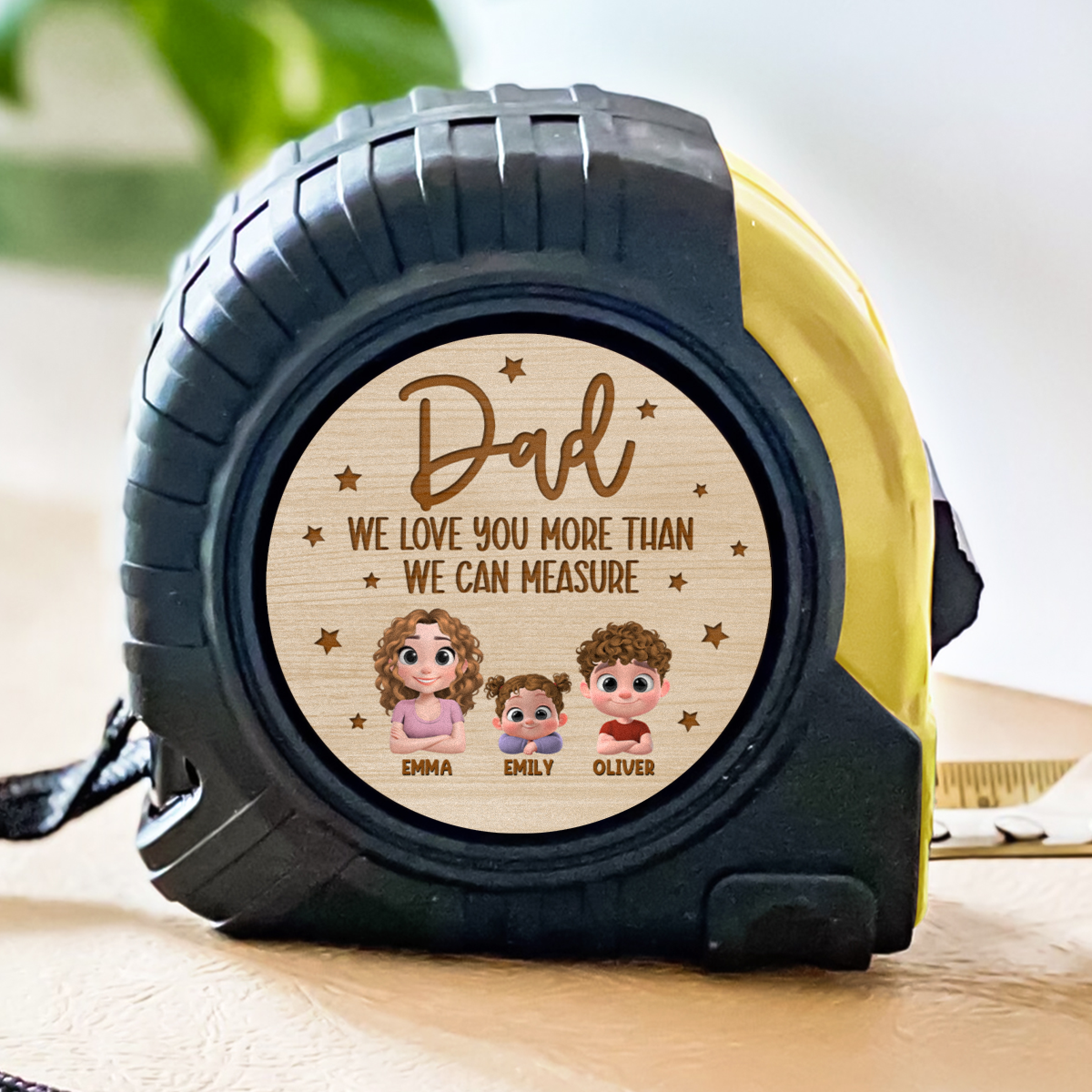 We Love You Dad - Personalized Tape Measure