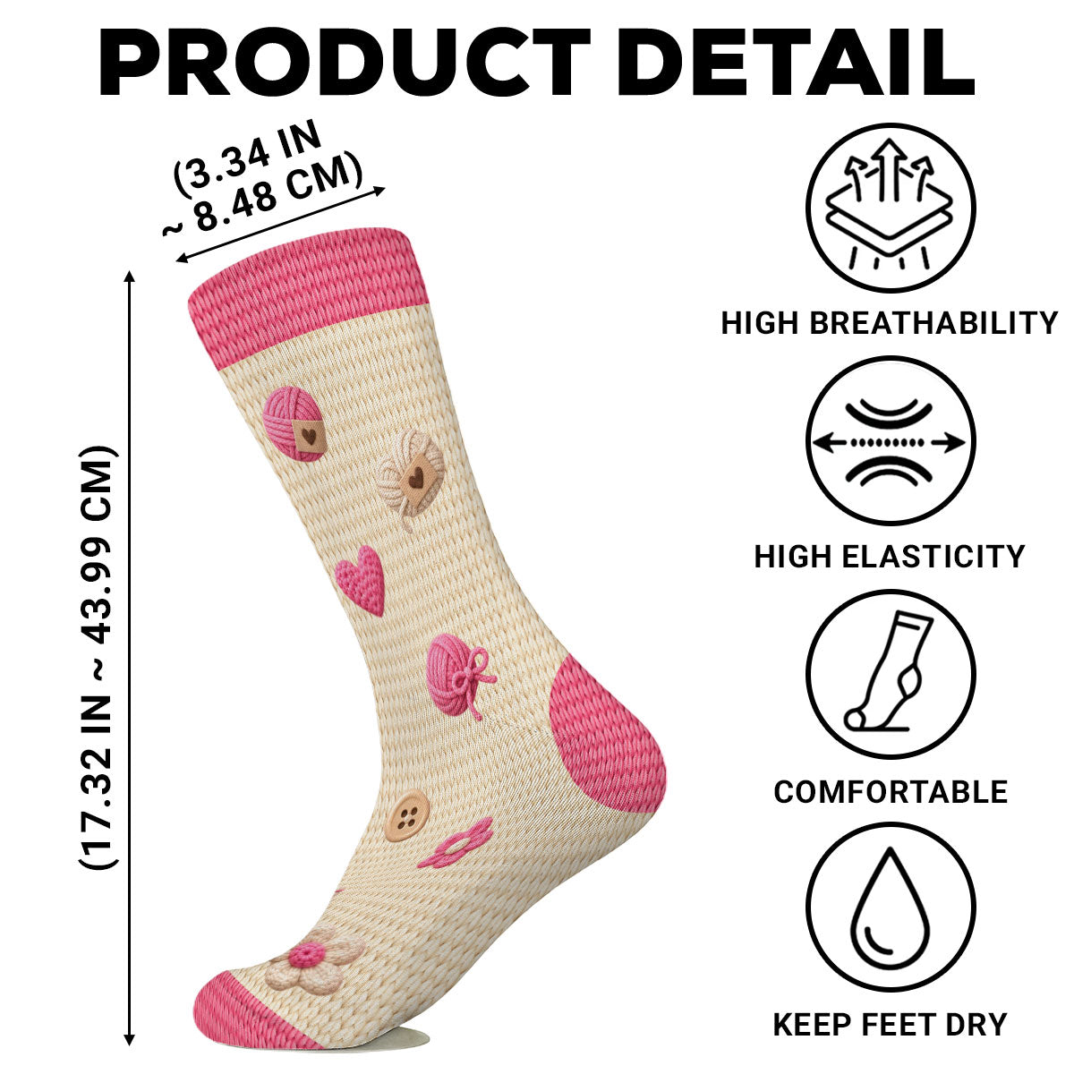 Custom Unique Footwear, Christmas Birthday Gift For Him & Her • Crafting In Progress - Personalized Crew Socks