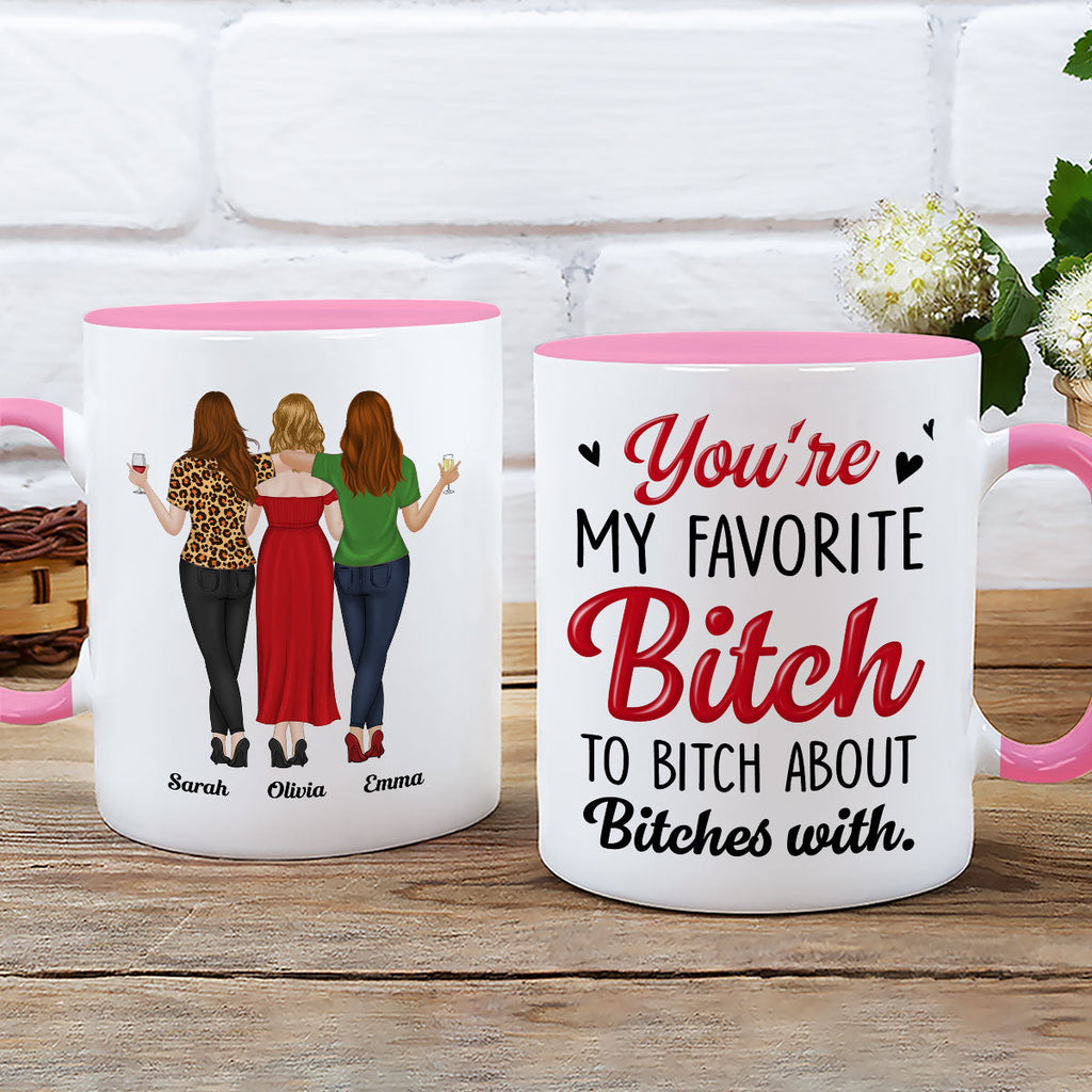 Custom Best Friend, Christmas & Birthday Friendship Keepsake Gift • My Fav - Personalized Accent Mug